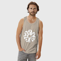 Майка мужская хлопок Хорошо, цвет: миндальный — фото 2