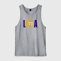 Майка мужская хлопок Lakers Luka, цвет: меланж
