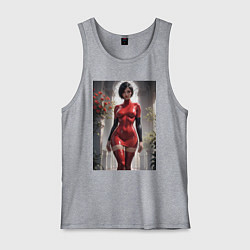 Майка мужская хлопок Ада Вонг из Resident Evil, цвет: меланж