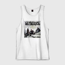 Майка мужская хлопок Metallica - cool guys, цвет: белый