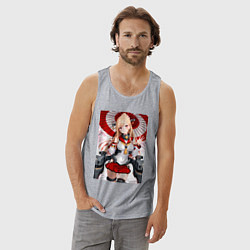 Майка мужская хлопок Марин Китагава косплей Azur Lane, цвет: меланж — фото 2