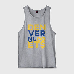 Майка мужская хлопок Denver Nuggets NBA, цвет: меланж