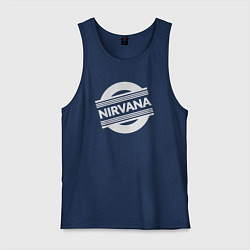 Майка мужская хлопок Rock Nirvana, цвет: тёмно-синий