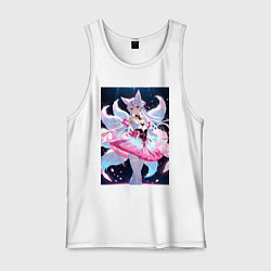 Мужская майка Лиса танцует в платье