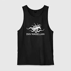 Майка мужская хлопок Dhv magellan Death stranding 2 on the beach, цвет: черный