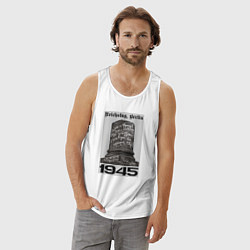 Майка мужская хлопок Колонна рейхтага, цвет: белый — фото 2