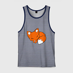 Мужская майка Спящий лисёнок