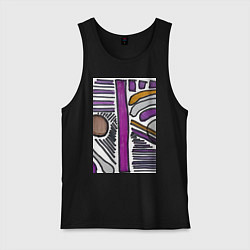 Мужская майка Фиолетовая композиция