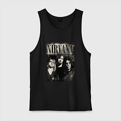 Майка мужская хлопок Nirvana foto, цвет: черный