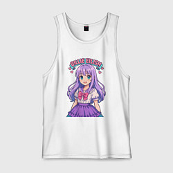 Мужская майка Билли Айлиш аниме стиль