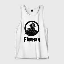 Мужская майка Пожарный аниме