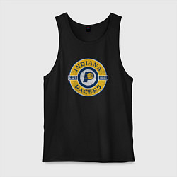 Майка мужская хлопок Indiana Pacers 1967, цвет: черный