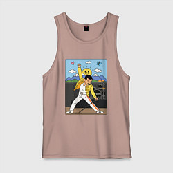 Мужская майка Фредди Меркьюри мультяшный стиль