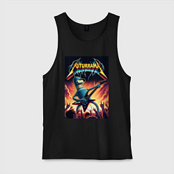 Мужская майка Bender cool thrash rock guitarist - Futurama