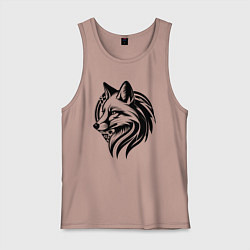 Мужская майка Лисий логотип