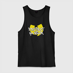 Майка мужская хлопок Protect ya neck Wu-Tang, цвет: черный