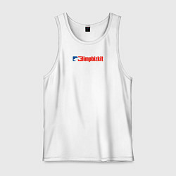Майка мужская хлопок Limp Bizkit минималистик, цвет: белый