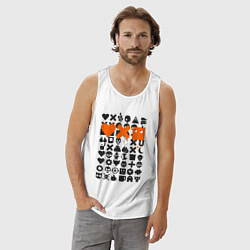 Майка мужская хлопок Love Death and Robots двухсторонний, цвет: белый — фото 2