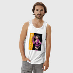 Майка мужская хлопок Mileena fighter, цвет: белый — фото 2