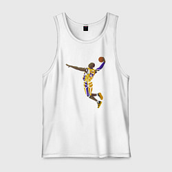 Майка мужская хлопок Kobe Bryant dunker, цвет: белый