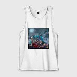 Мужская майка Halloween Miku zombie