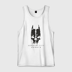 Майка мужская хлопок Arkham city ghosts, цвет: белый