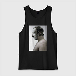 Майка мужская хлопок Пила, цвет: черный