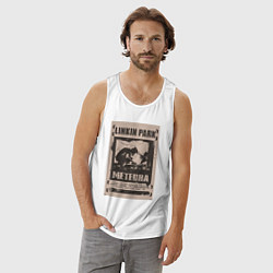 Майка мужская хлопок Linkin Park постер, цвет: белый — фото 2