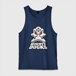 Майка мужская хлопок HC Anaheim Ducks, цвет: тёмно-синий