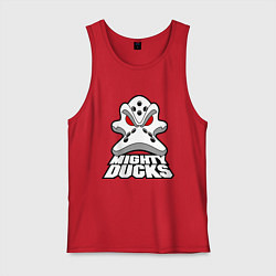 Майка мужская хлопок HC Anaheim Ducks, цвет: красный