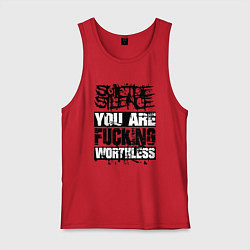 Майка мужская хлопок Suicide Silence: You are Fucking, цвет: красный