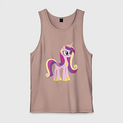 Майка мужская хлопок Принцесса Каденс, цвет: пыльно-розовый