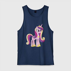 Майка мужская хлопок Принцесса Каденс, цвет: тёмно-синий