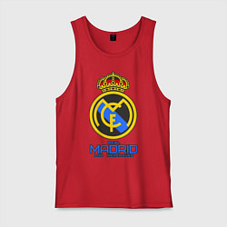 Майка мужская хлопок Real Madrid, цвет: красный