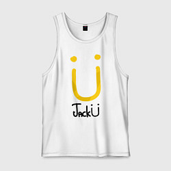 Майка мужская хлопок Jack U, цвет: белый