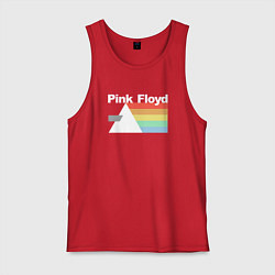 Майка мужская хлопок Pink Floyd, цвет: красный