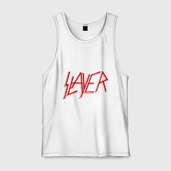 Майка мужская хлопок Slayer, цвет: белый