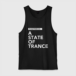 Майка мужская хлопок Together in A State of Trance, цвет: черный