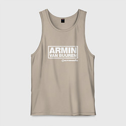 Майка мужская хлопок Armin van Buuren, цвет: миндальный