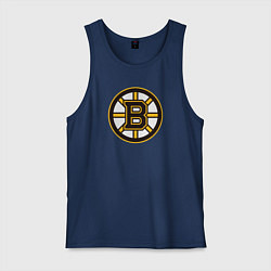 Майка мужская хлопок Boston Bruins, цвет: тёмно-синий