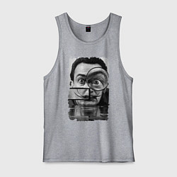 Майка мужская хлопок Абстракция Дали, цвет: меланж