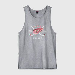 Майка мужская хлопок Detroit Red Wings: Est.1926, цвет: меланж