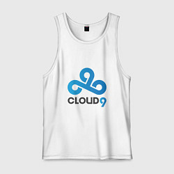 Майка мужская хлопок Cloud9, цвет: белый