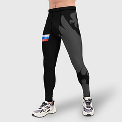 Тайтсы мужские Russia - Pixel Art 2022, цвет: 3D-принт — фото 2
