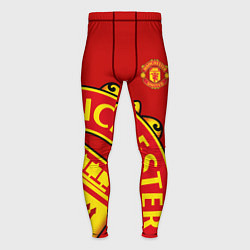 Тайтсы мужские FC Man United: Red Exclusive, цвет: 3D-принт