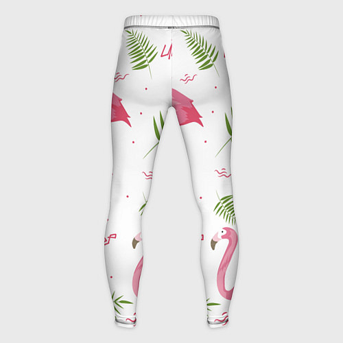 Мужские тайтсы Lil Peep: Pink Flamingo / 3D-принт – фото 2