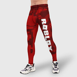 Тайтсы мужские ROBLOX: Red Camo, цвет: 3D-принт — фото 2