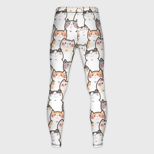 Мужские тайтсы Кошки котики коты / 3D-принт – фото 2