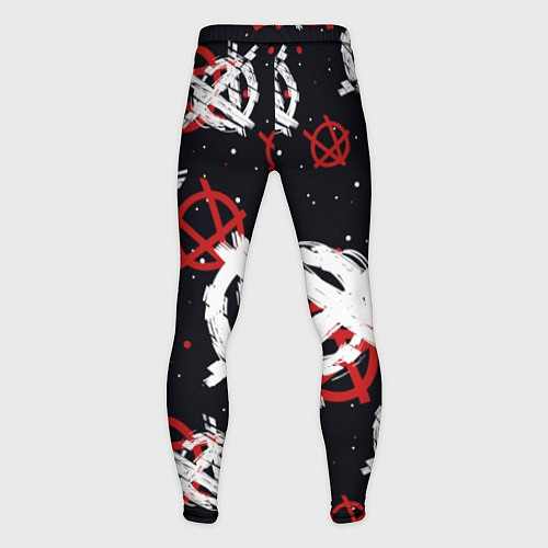 Мужские тайтсы Анархия - паттерн / 3D-принт – фото 2