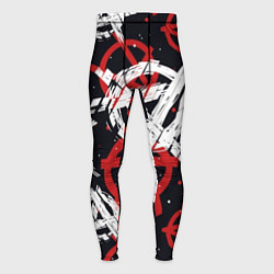 Тайтсы мужские Анархия - паттерн, цвет: 3D-принт